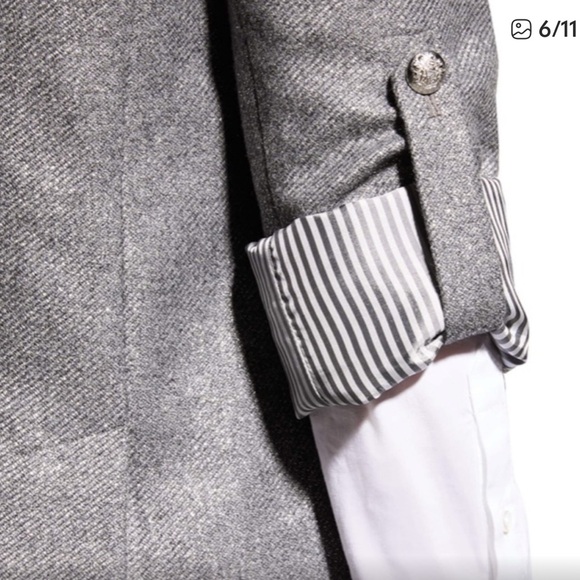 NWT Veronica Beard Parineti Dickey Jacket in Metallic Wool Blend - Picture 6 of 11